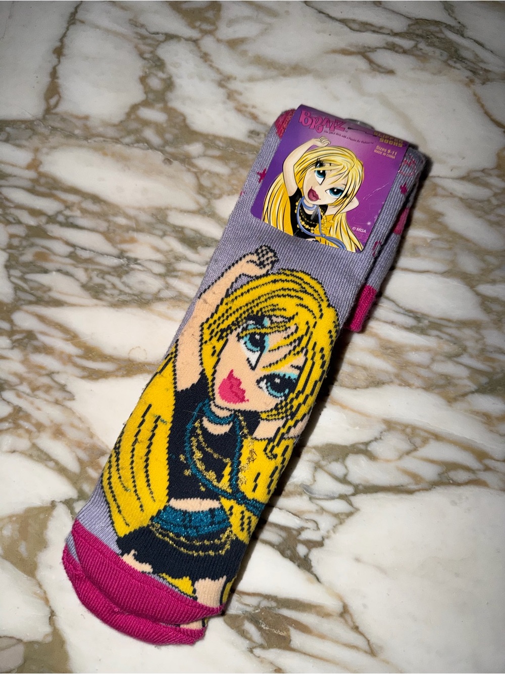 NWT RARE Vintage BRATZ Chloe doll slipper socks